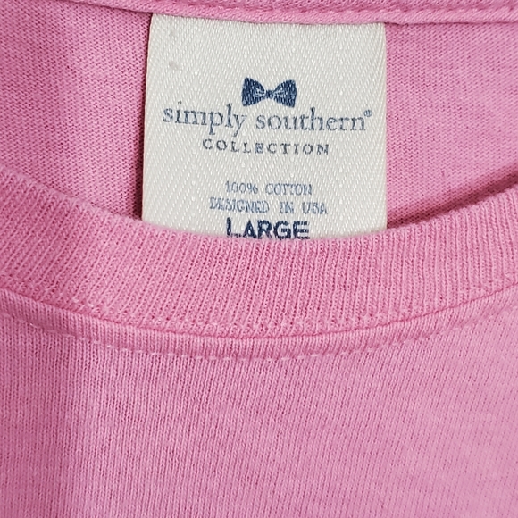 Simply Southern Top T Shirt Cotton Large EUC - Picture 6 of 7